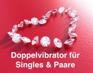 Doppelvibrator für Singles und Paare